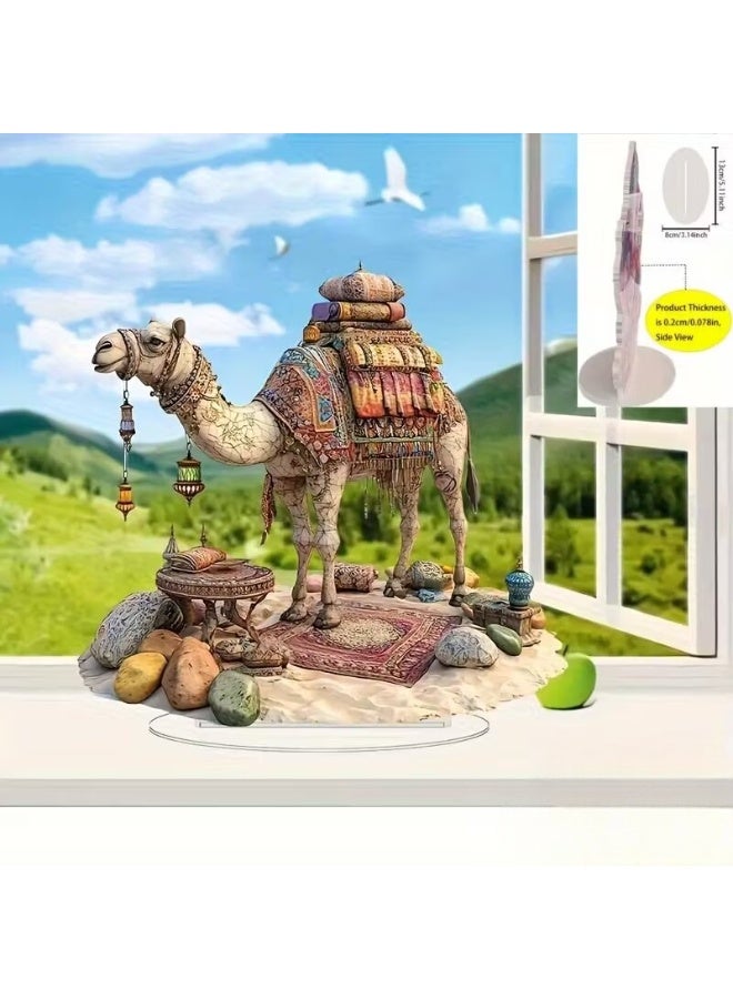 Classic Acrylic Crystal Camel Decoration Culture Desert Theme - Image 2